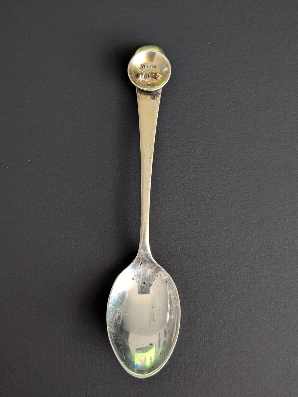 Vintage Sterling Silver Yukon Gold Pan Souvenir Spoon!